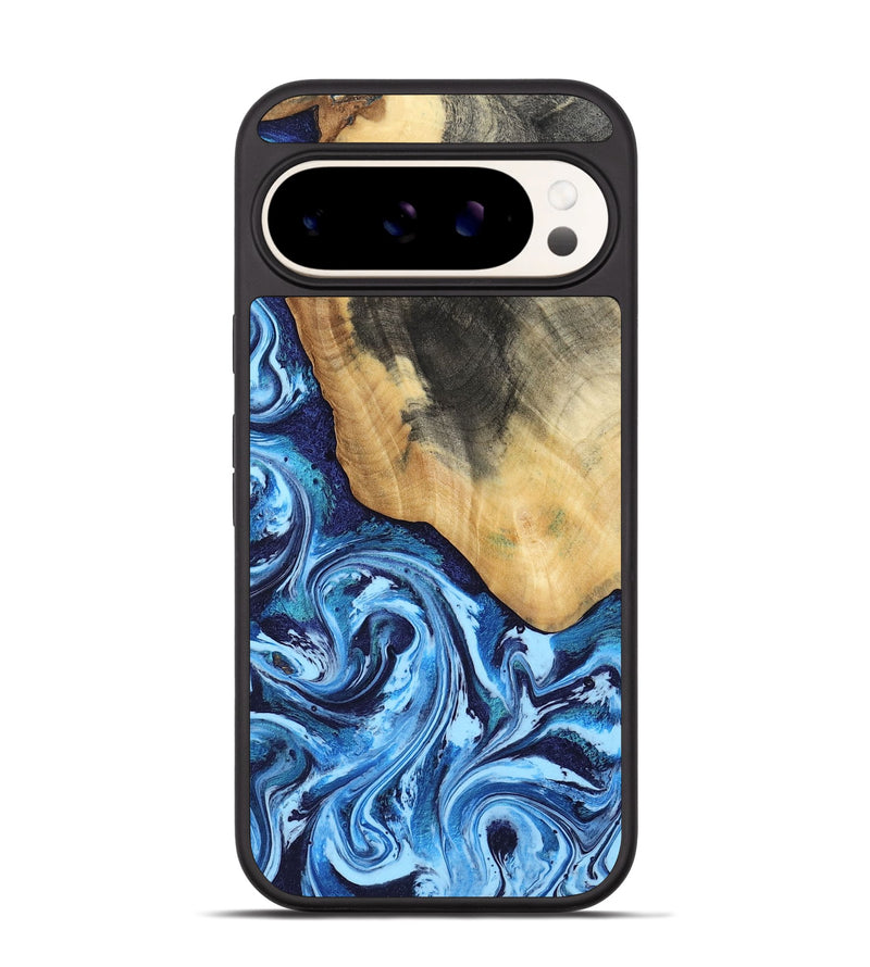 Pixel 9 Pro Wood Phone Case - Marlie (Blue, 800205)