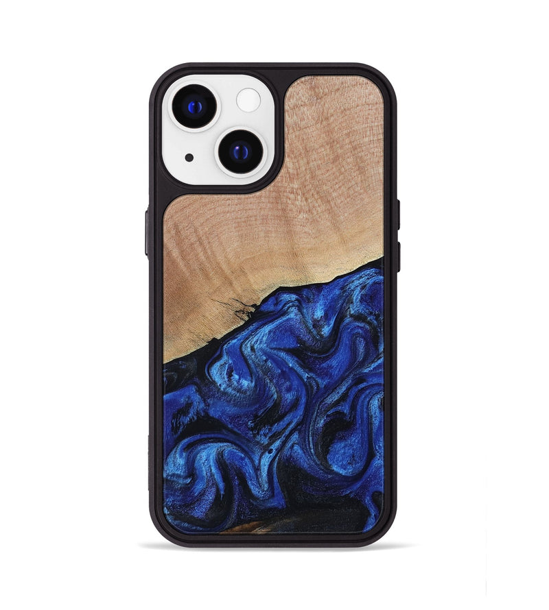 iPhone 13 Wood Phone Case - Joslyn (Blue, 800208)