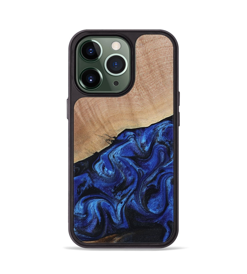 iPhone 13 Pro Wood Phone Case - Joslyn (Blue, 800208)