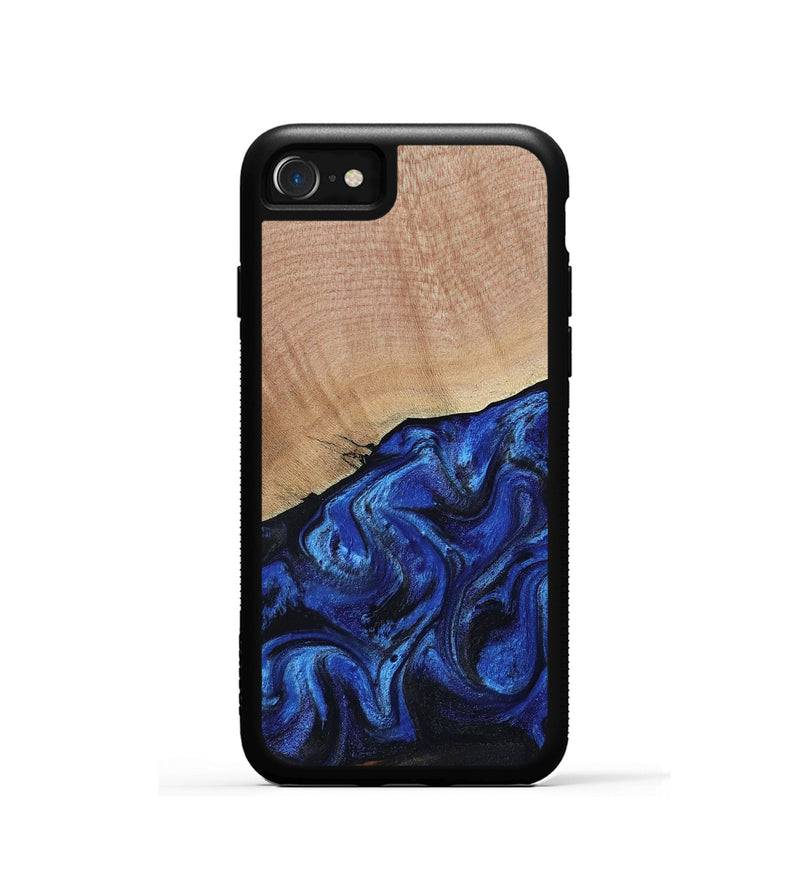 iPhone SE Wood Phone Case - Joslyn (Blue, 800208)
