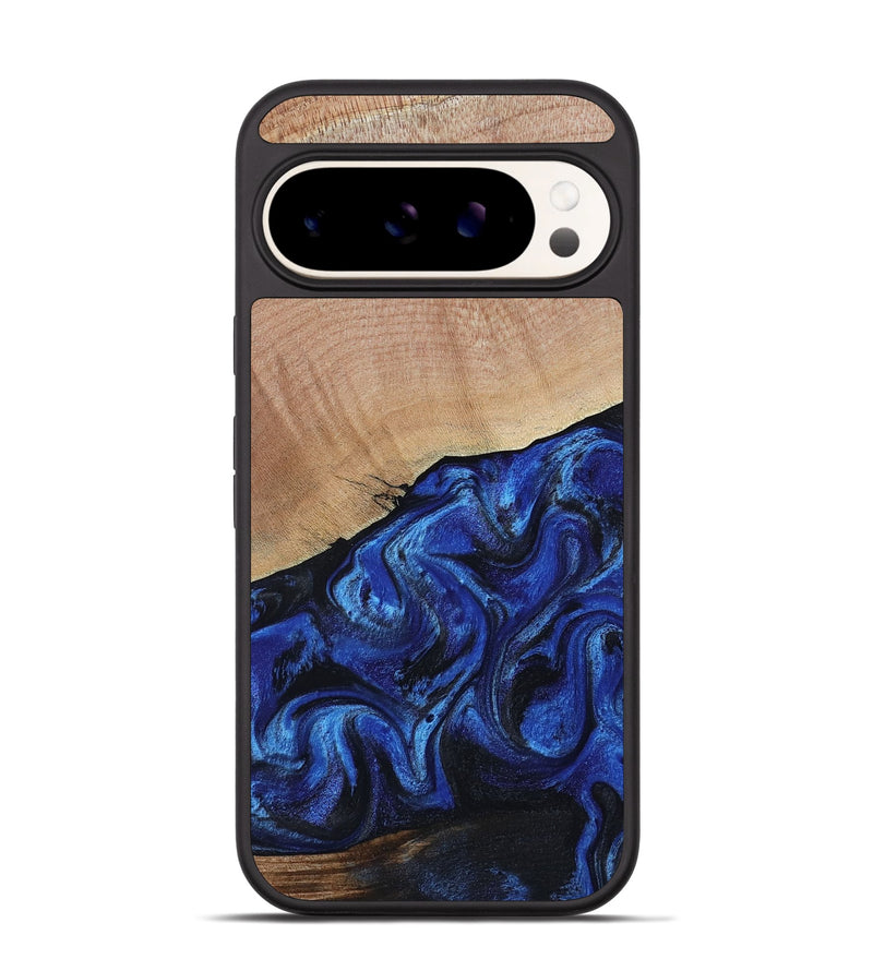 Pixel 9 Pro Wood Phone Case - Joslyn (Blue, 800208)