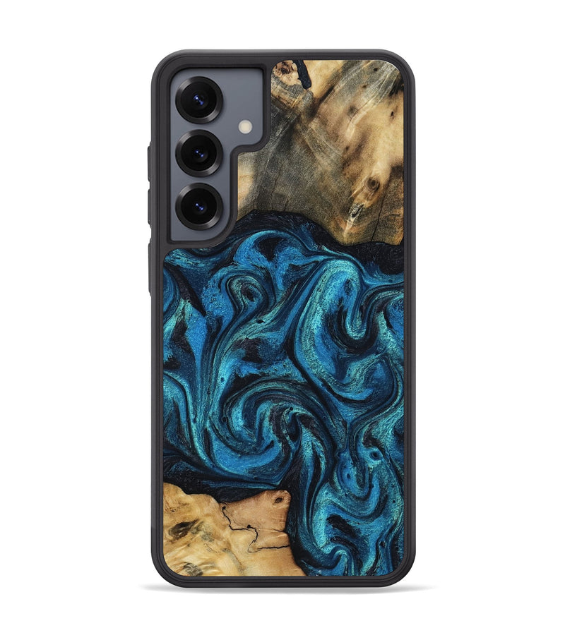 Galaxy S25 Plus Wood Phone Case - Raheem (Blue, 800212)