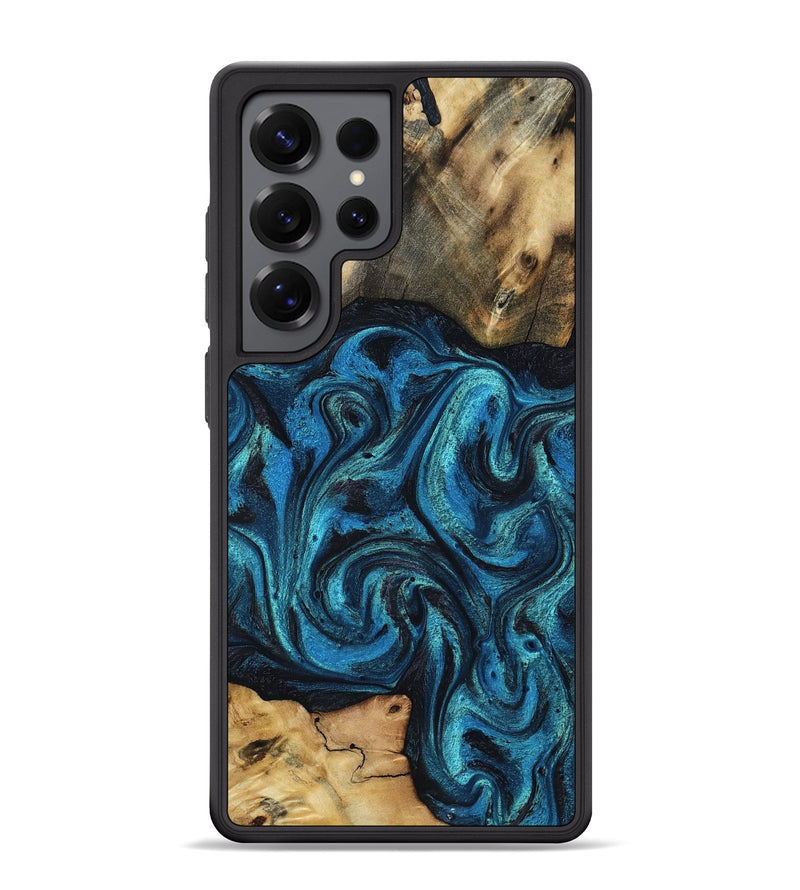 Galaxy S25 Ultra Wood Phone Case - Raheem (Blue, 800212)