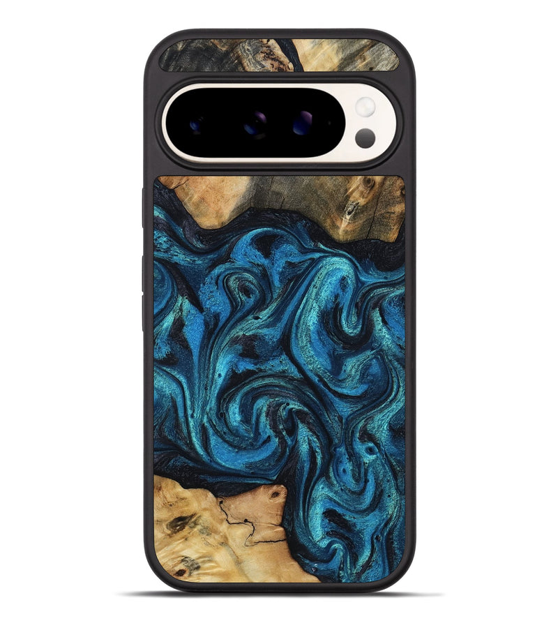 Pixel 9 Pro XL Wood Phone Case - Raheem (Blue, 800212)