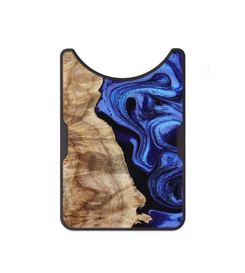 Alloy Wood Wallet - Chaim (Blue, 800213)