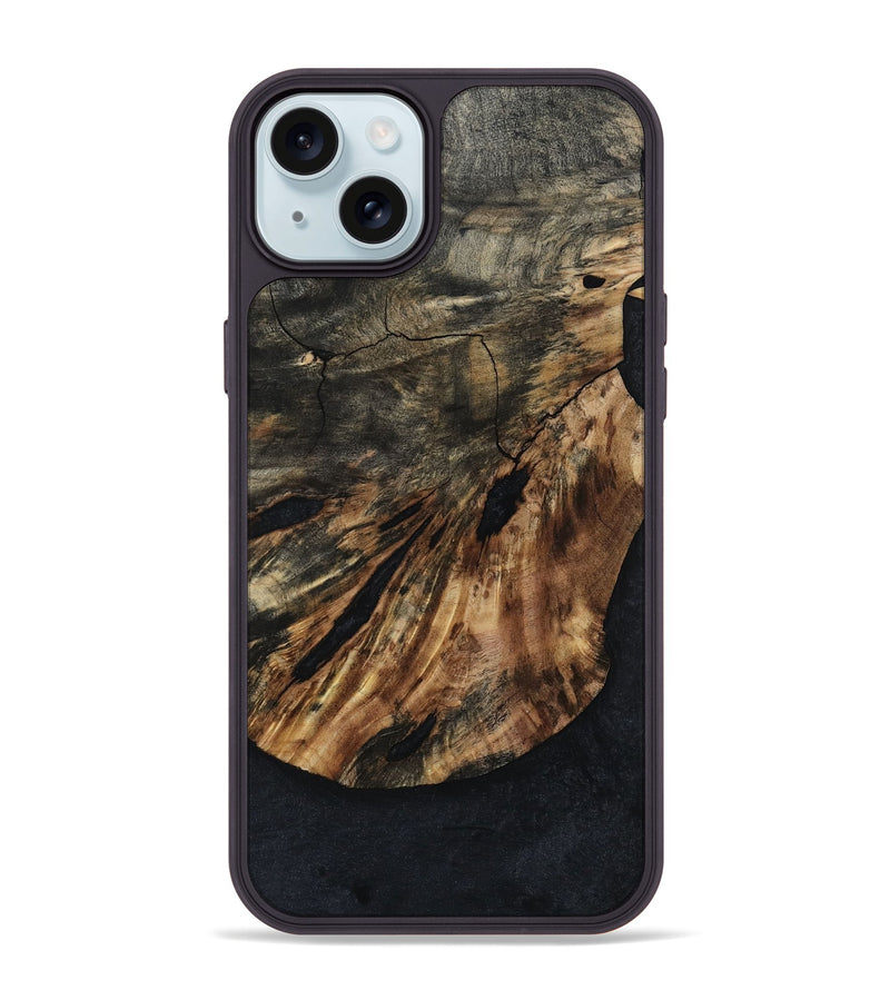iPhone 15 Plus Wood Phone Case - Harve (Wood Burl, 800224)