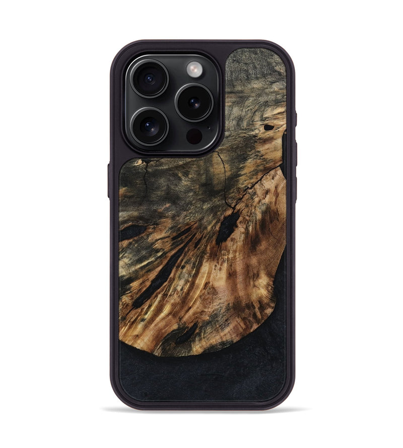iPhone 15 Pro Wood Phone Case - Harve (Wood Burl, 800224)