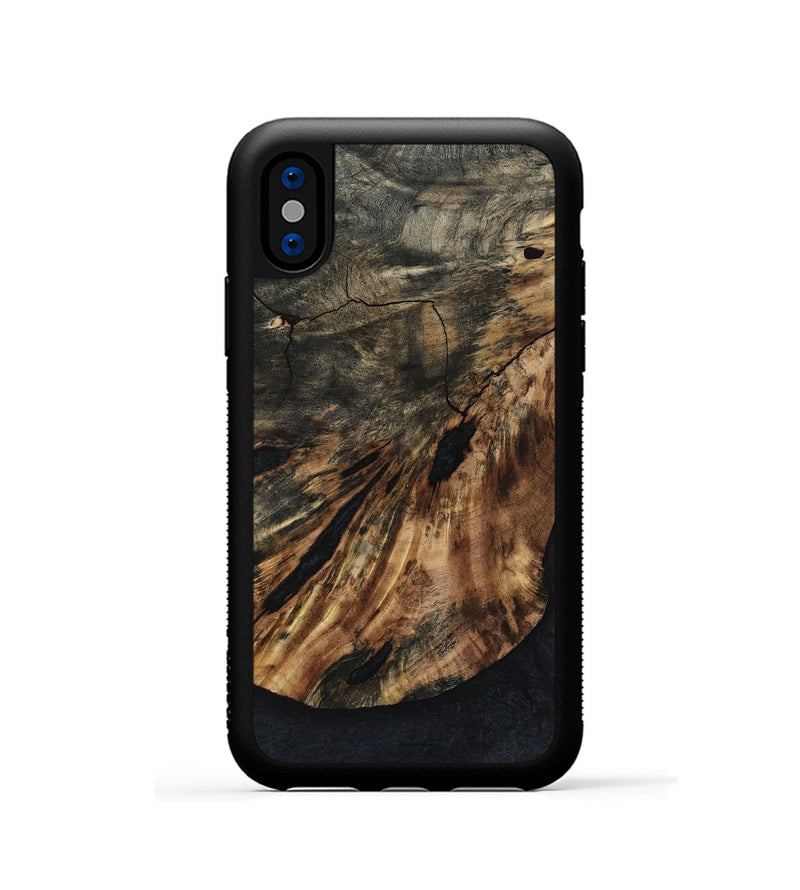 iPhone Xs Wood Phone Case - Harve (Wood Burl, 800224)