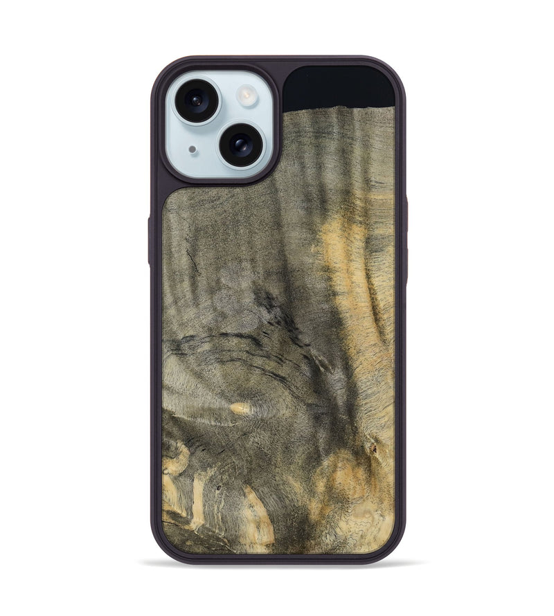 iPhone 15 Wood Phone Case - Harmon (Wood Burl, 800226)
