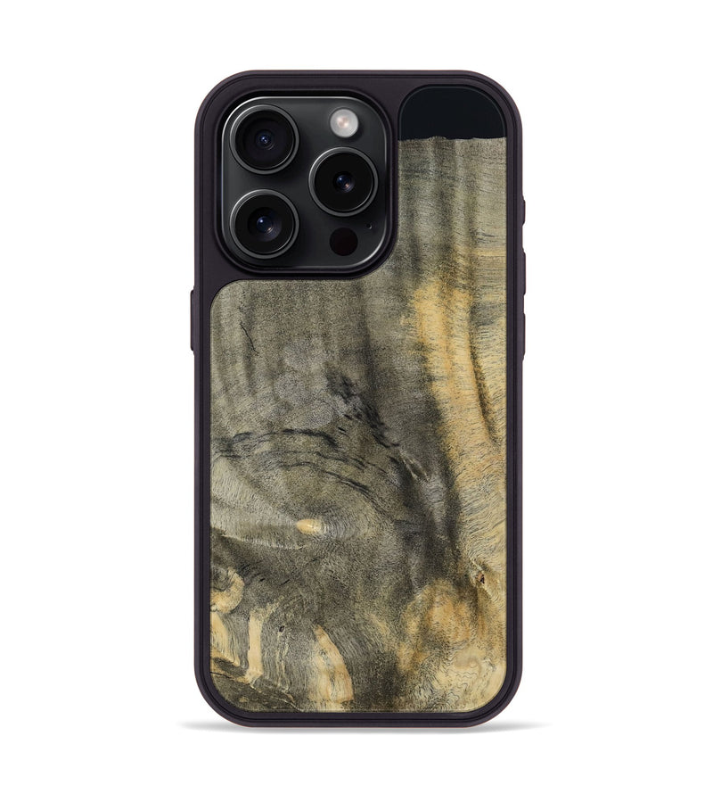 iPhone 15 Pro Wood Phone Case - Harmon (Wood Burl, 800226)