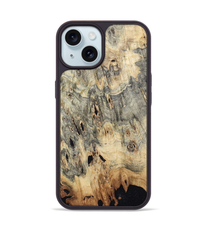 iPhone 15 Wood Phone Case - Malissa (Wood Burl, 800228)