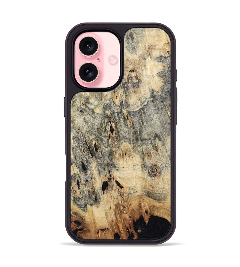 iPhone 16 Wood Phone Case - Malissa (Wood Burl, 800228)