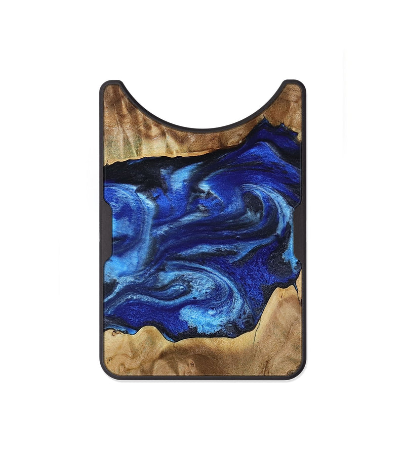 Alloy Wood Wallet - Fatima (Blue, 800234)