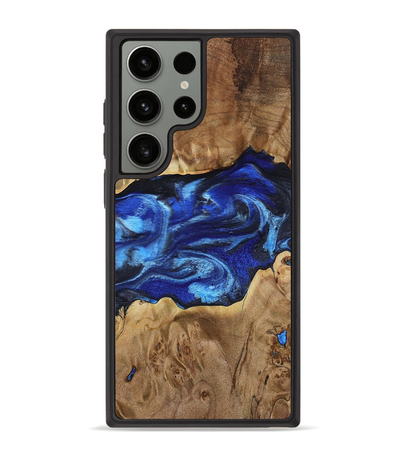 Galaxy S23 Ultra Wood Phone Case - Fatima (Blue, 800234)