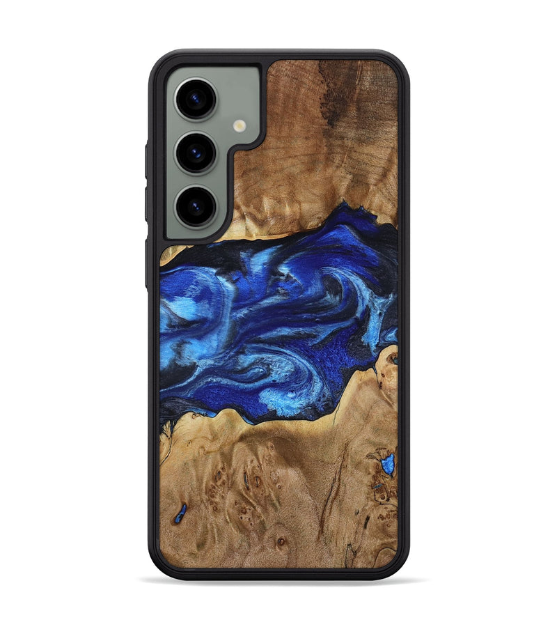Galaxy S24 Plus Wood Phone Case - Fatima (Blue, 800234)
