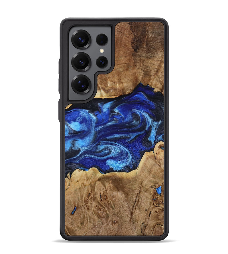 Galaxy S25 Ultra Wood Phone Case - Fatima (Blue, 800234)