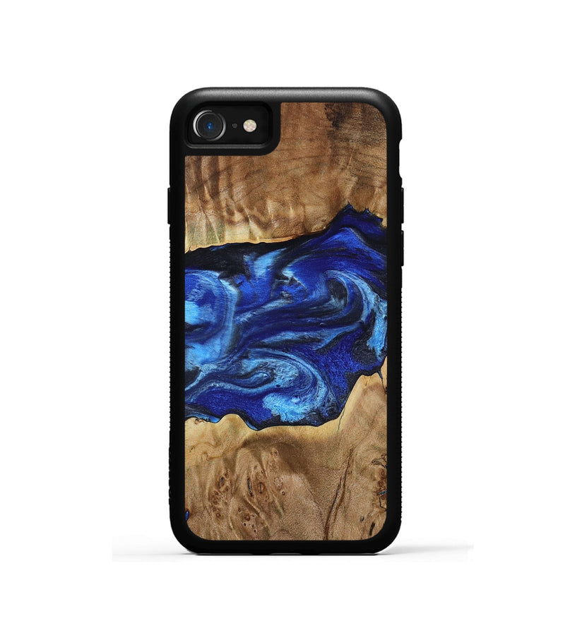 iPhone SE Wood Phone Case - Fatima (Blue, 800234)