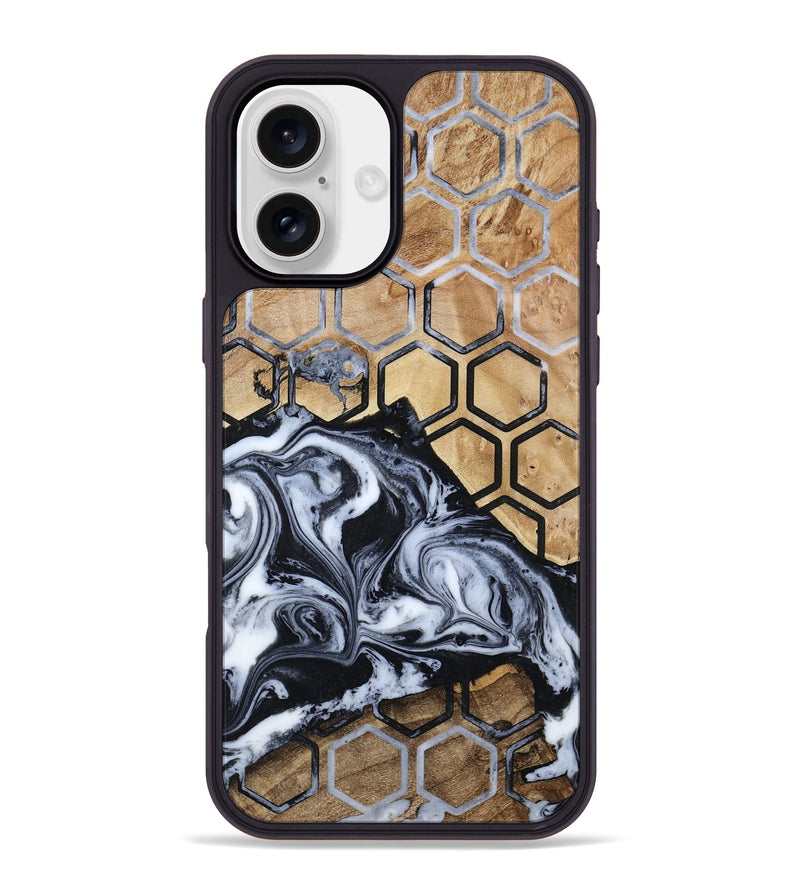 iPhone 16 Plus Wood Phone Case - Javier (Pattern, 800290)