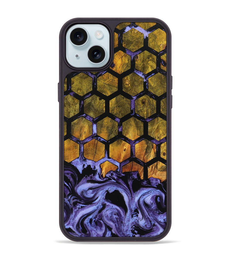 iPhone 15 Plus Wood Phone Case - Allyson (Pattern, 800291)
