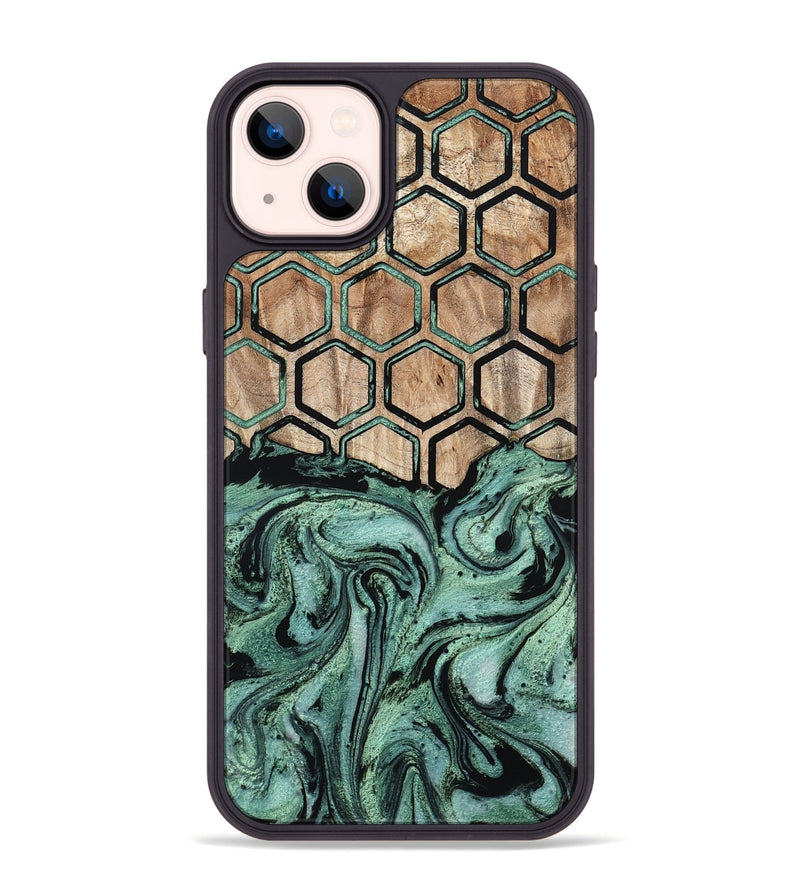 iPhone 14 Plus Wood Phone Case - Emilio (Pattern, 800292)