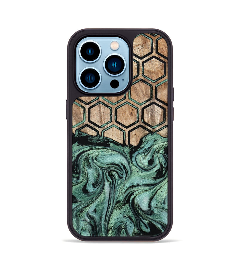 iPhone 14 Pro Wood Phone Case - Emilio (Pattern, 800292)