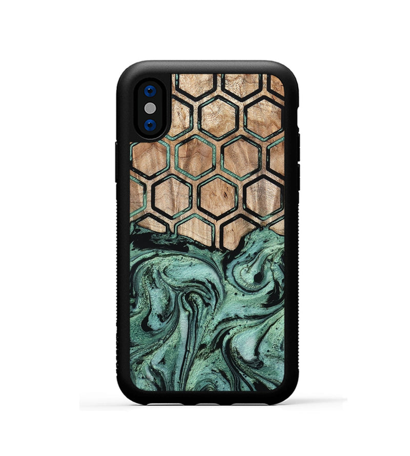iPhone Xs Wood Phone Case - Emilio (Pattern, 800292)