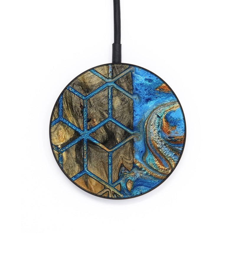 Circle Wood Wireless Charger - Terese (Pattern, 800293)