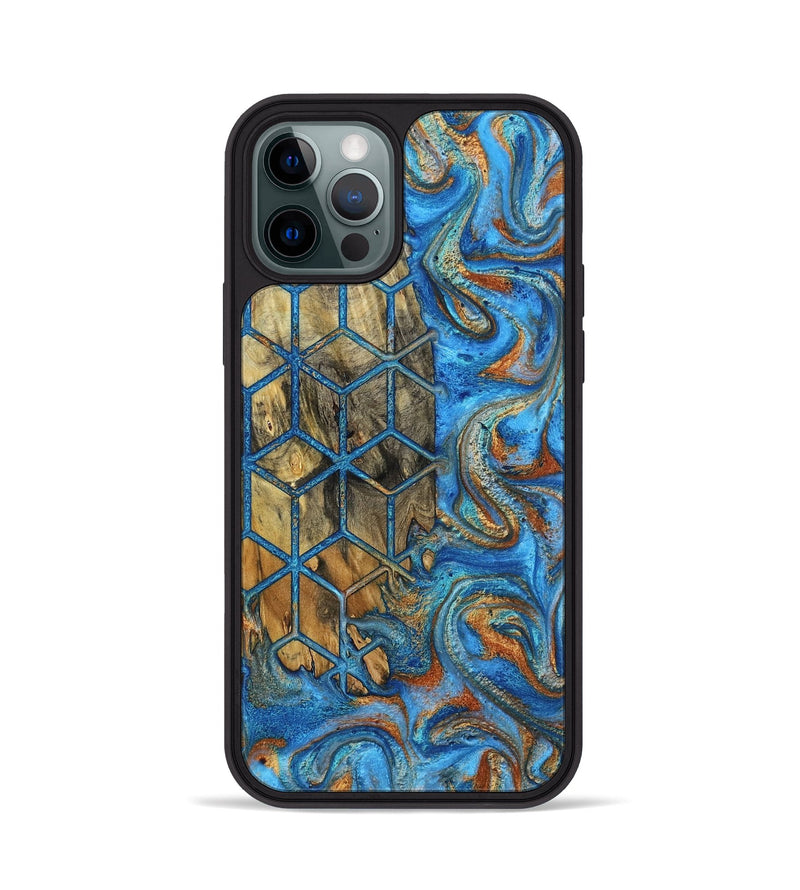 iPhone 12 Pro Wood Phone Case - Terese (Pattern, 800293)