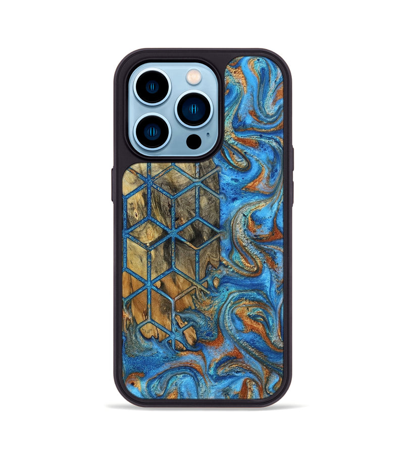 iPhone 14 Pro Wood Phone Case - Terese (Pattern, 800293)