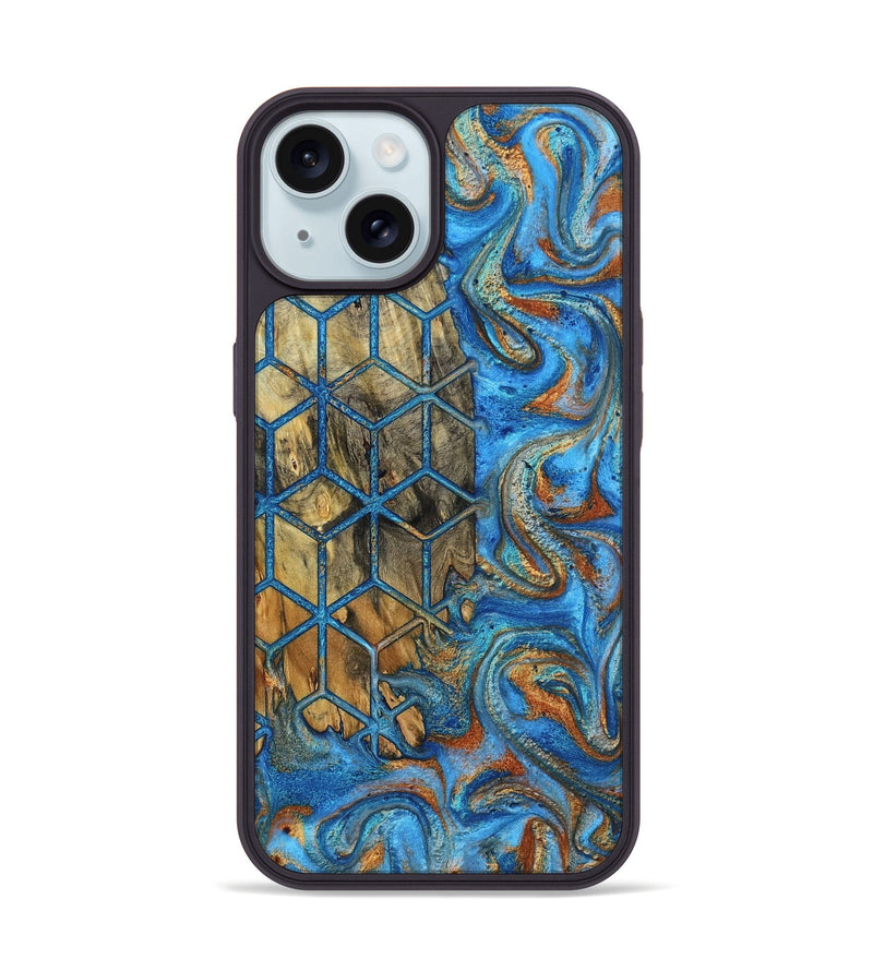 iPhone 15 Wood Phone Case - Terese (Pattern, 800293)