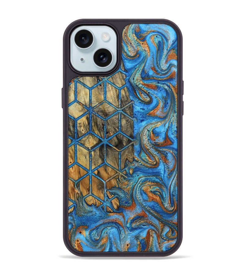 iPhone 15 Plus Wood Phone Case - Terese (Pattern, 800293)