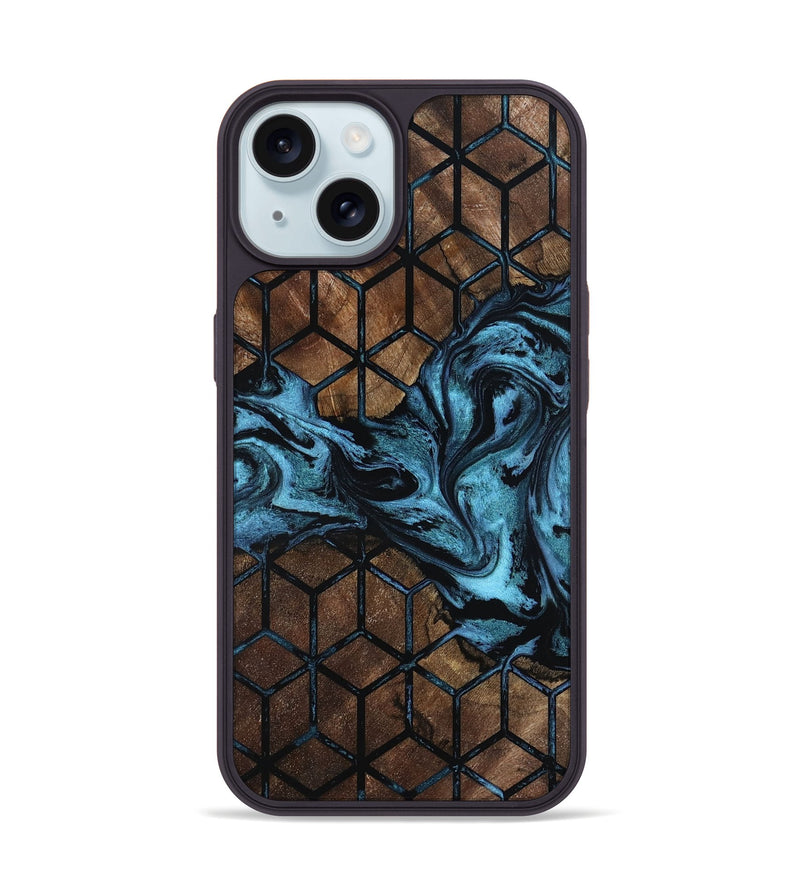 iPhone 15 Wood Phone Case - Madisen (Pattern, 800294)