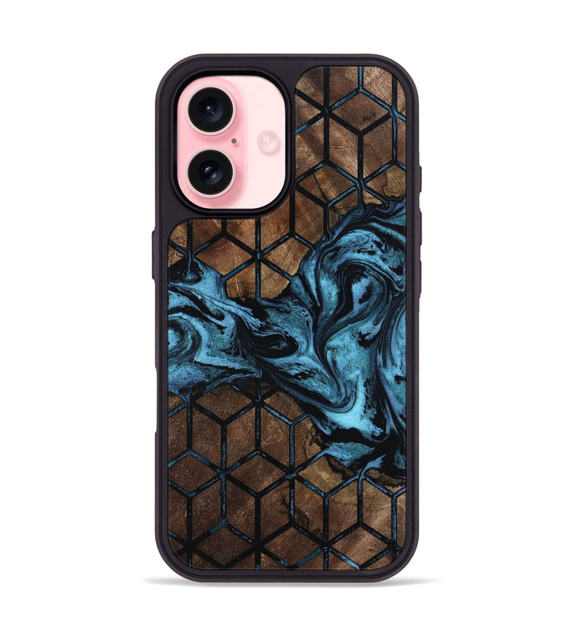 iPhone 16 Wood Phone Case - Madisen (Pattern, 800294)