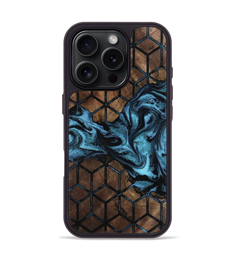 iPhone 16 Pro Wood Phone Case - Madisen (Pattern, 800294)
