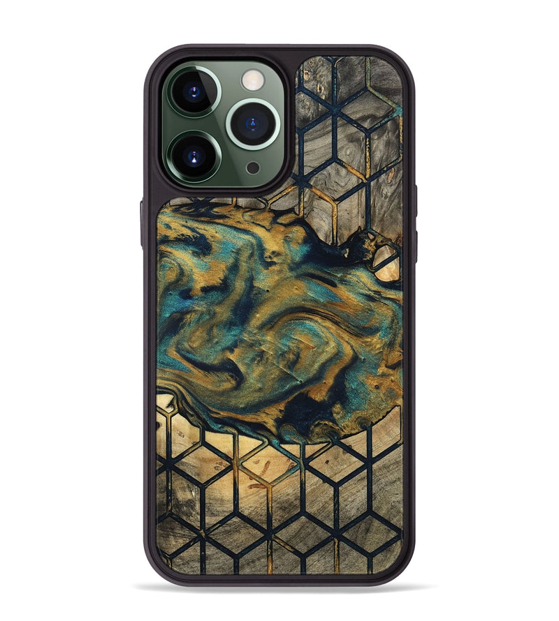 iPhone 13 Pro Max Wood Phone Case - Kisha (Pattern, 800296)