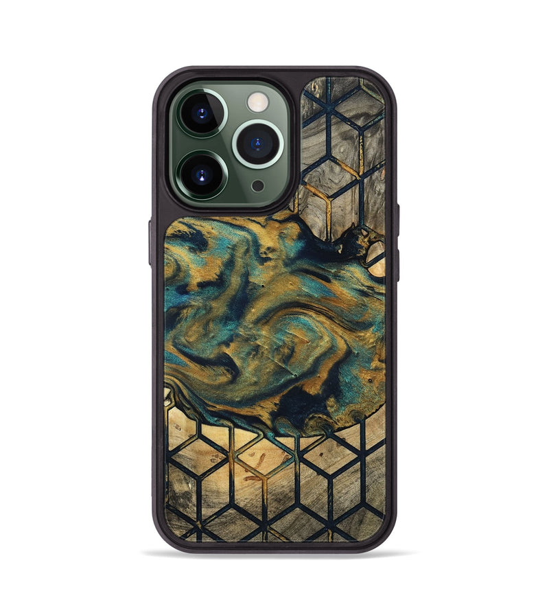 iPhone 13 Pro Wood Phone Case - Kisha (Pattern, 800296)