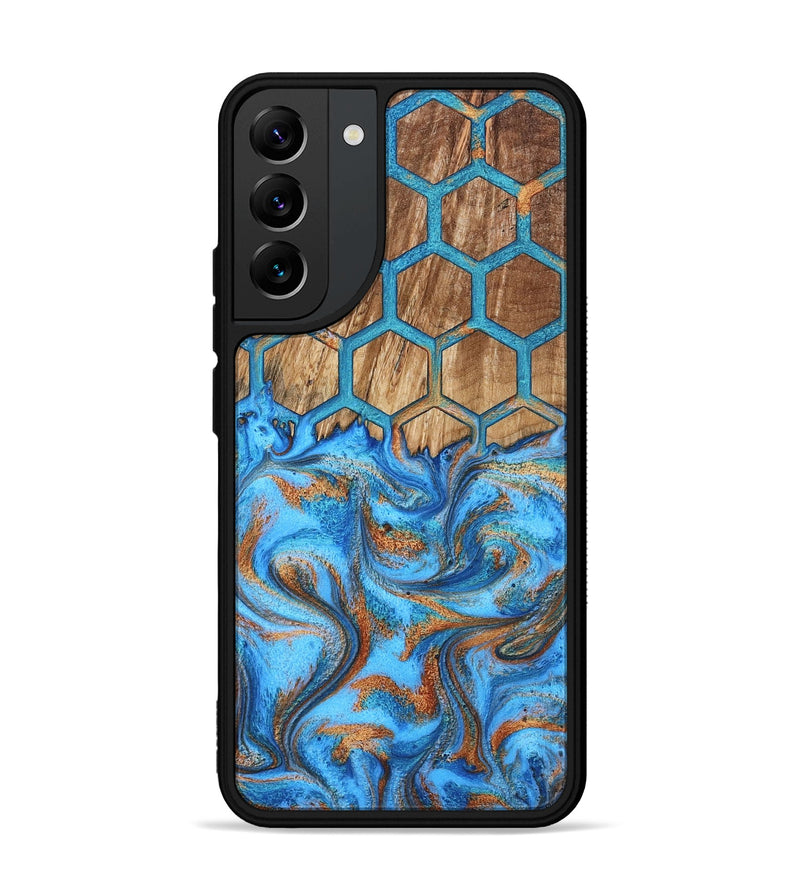 Galaxy S22 Plus Wood Phone Case - Navy (Pattern, 800297)