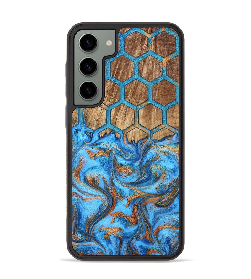 Galaxy S23 Plus Wood Phone Case - Navy (Pattern, 800297)