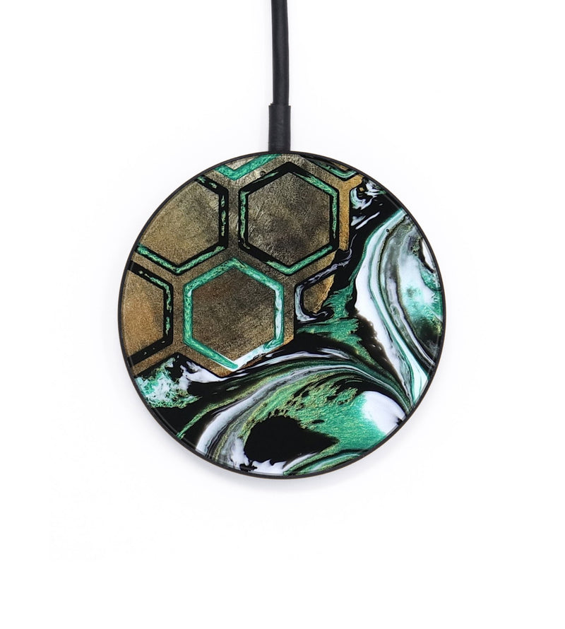 Circle Wood Wireless Charger - Ashly (Pattern, 800302)