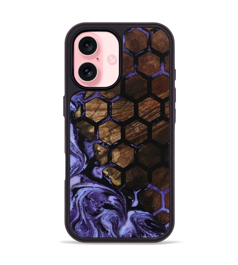 iPhone 16 Wood Phone Case - Brittni (Pattern, 800303)