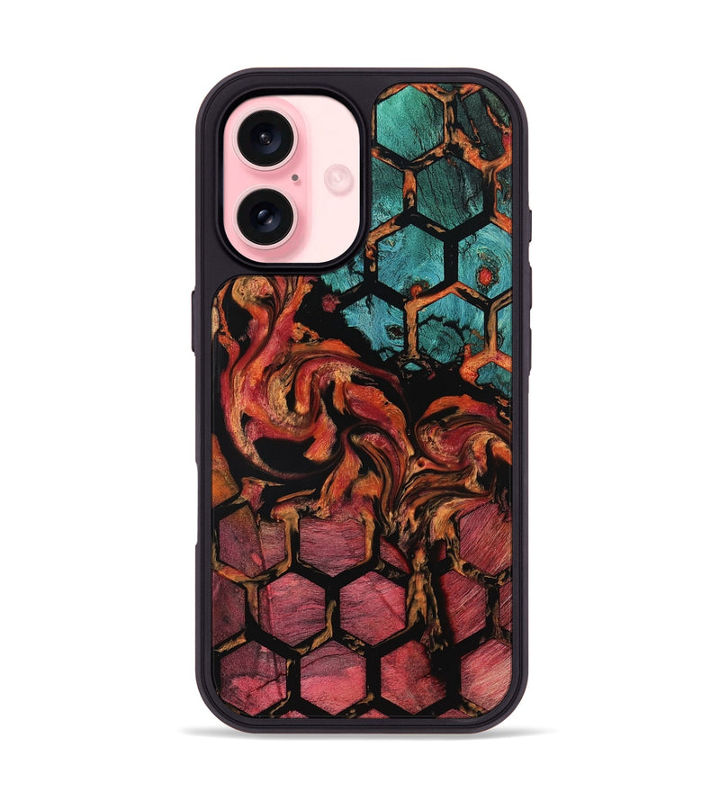 iPhone 16 Wood Phone Case - Sharen (Pattern, 800304)