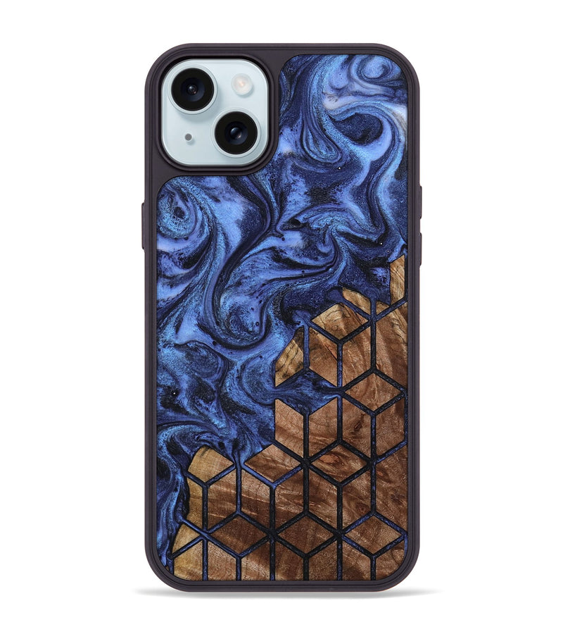 iPhone 15 Plus Wood Phone Case - Arleen (Pattern, 800306)