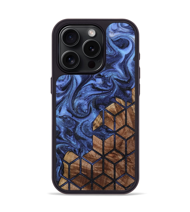 iPhone 15 Pro Wood Phone Case - Arleen (Pattern, 800306)
