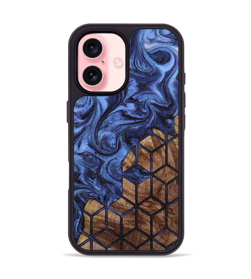 iPhone 16 Wood Phone Case - Arleen (Pattern, 800306)