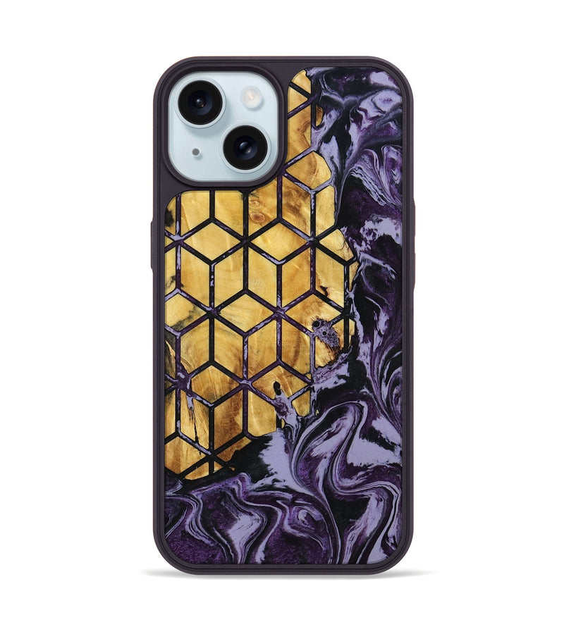 iPhone 15 Wood Phone Case - Anais (Pattern, 800310)