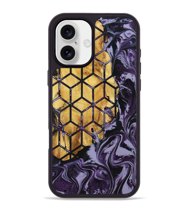 iPhone 16 Plus Wood Phone Case - Anais (Pattern, 800310)