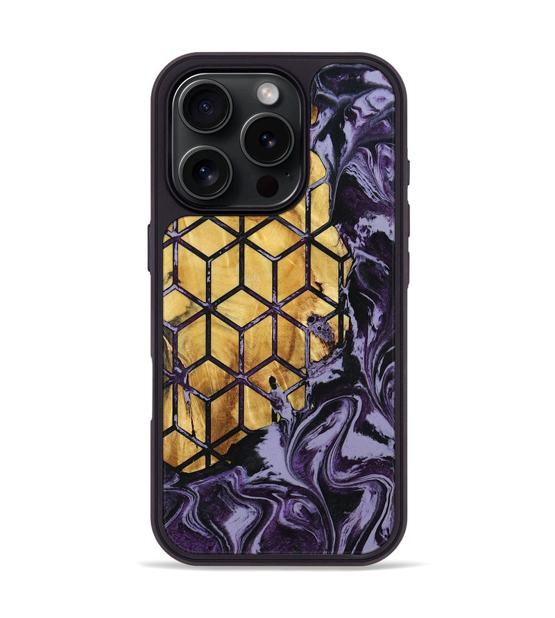 iPhone 16 Pro Wood Phone Case - Anais (Pattern, 800310)