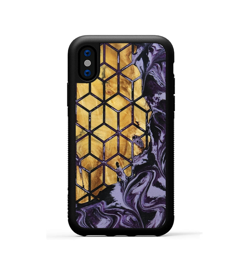 iPhone Xs Wood Phone Case - Anais (Pattern, 800310)