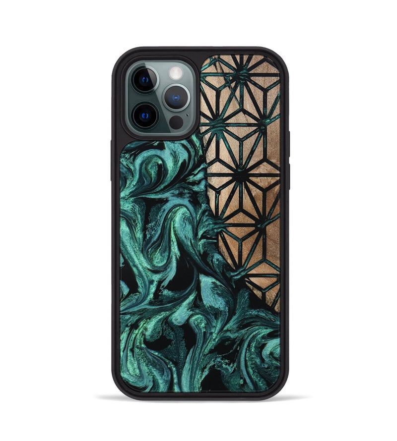 iPhone 12 Pro Wood Phone Case - Nia (Pattern, 800311)
