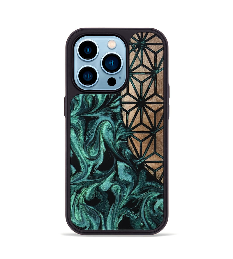 iPhone 14 Pro Wood Phone Case - Nia (Pattern, 800311)